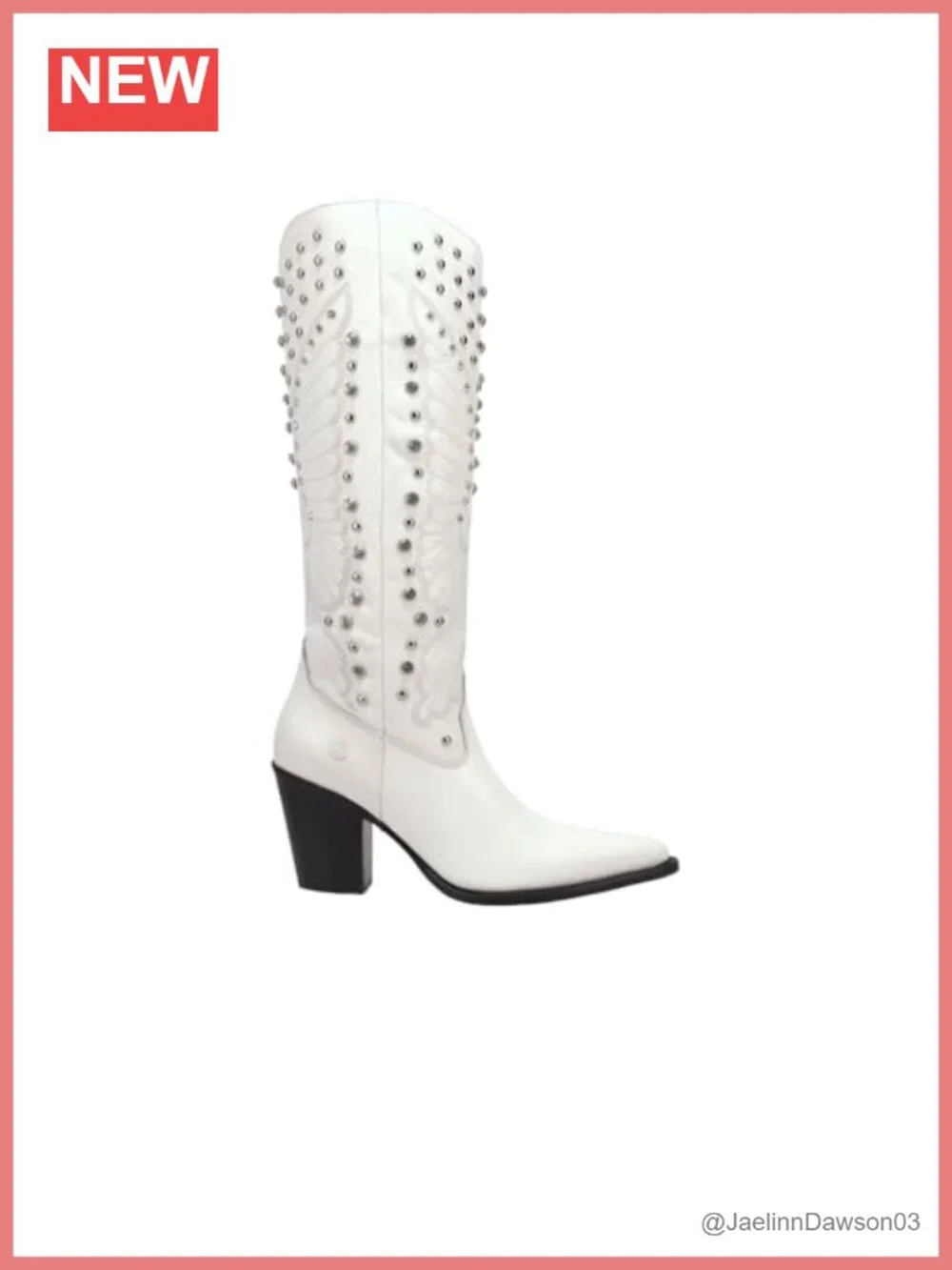 Dingo Diamonds Forever Leather Over the Knee Boots Snip Toe Block Heel